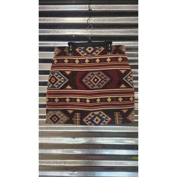 Blue buttercup Aztec skirt - Picture 1 of 5